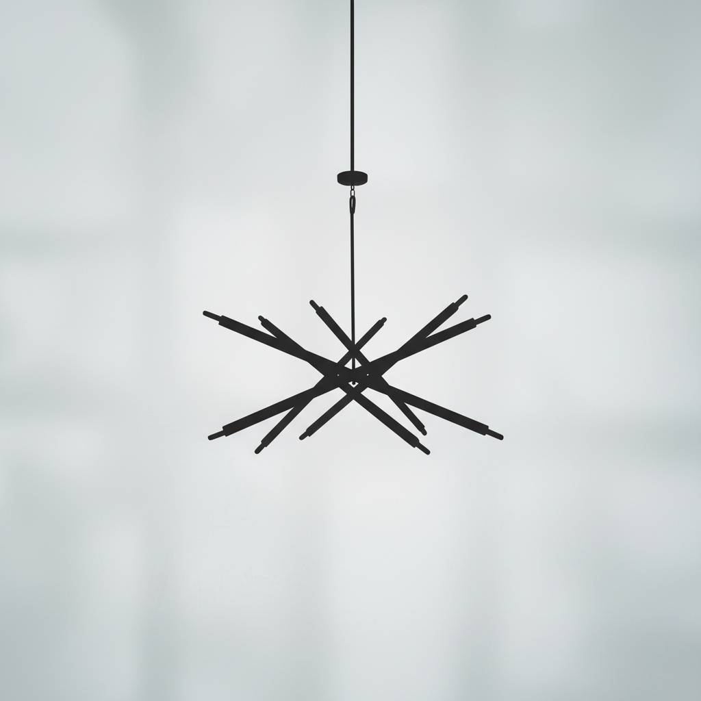 Riviko Coastal Driftwood 6-Light Chandelier - Background Shot
