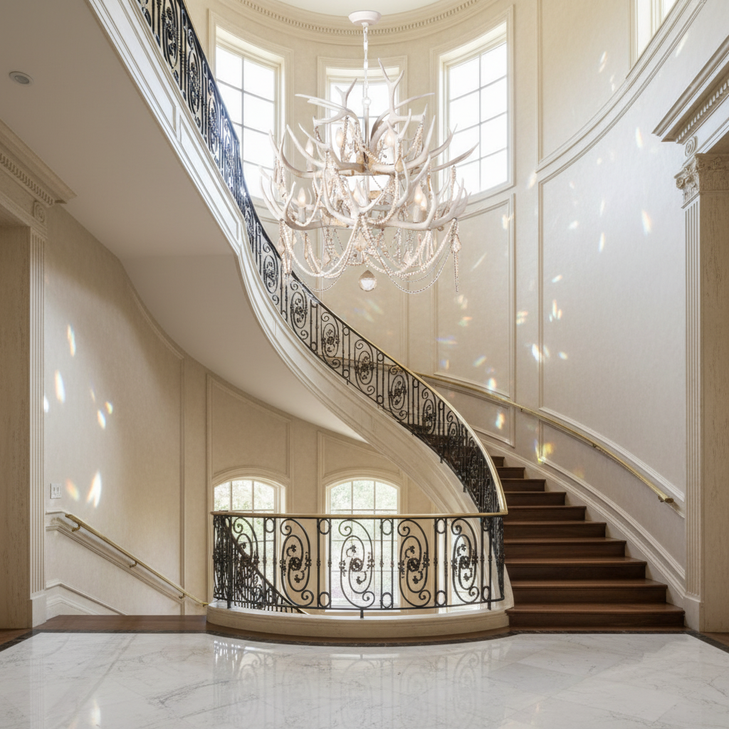 Riviko Velora Antler Chandelier - Scene