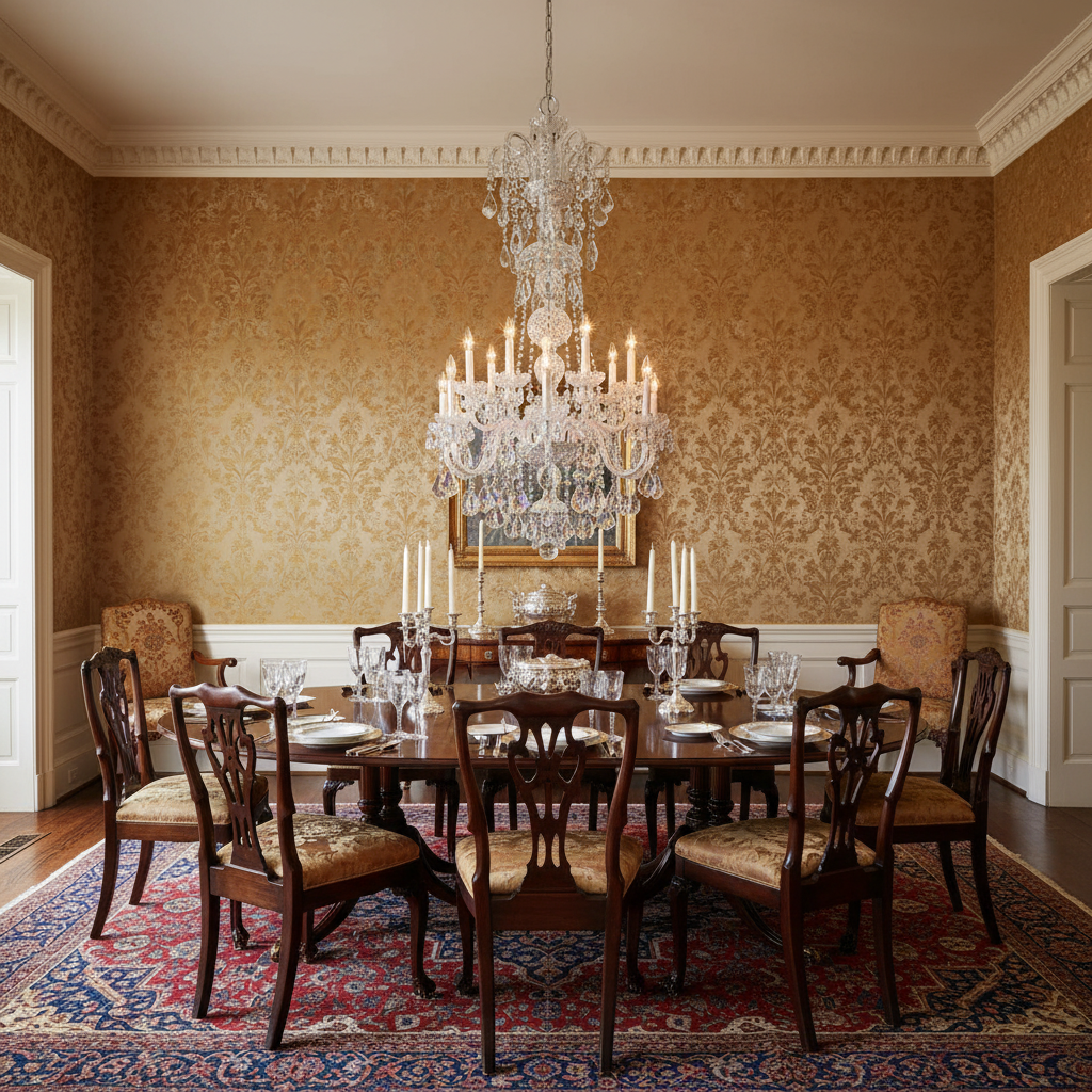 Riviko Grand Bohemian Crystal Chandelier - formal American dining room