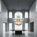 Riviko Veridian Bloom 10-Light Blown Glass Chandelier - Background Shot
