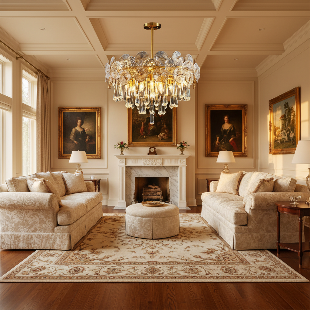 Riviko LG Arcadia Postmodern Luxury Crystal Chandelier - Scene