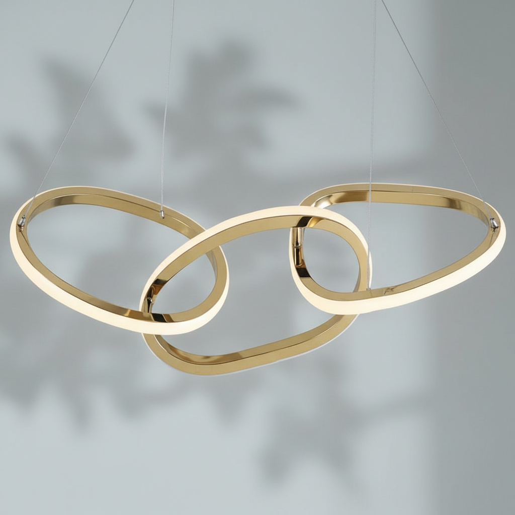 Riviko Cosmic Ring LED Chandelier - Background Shot