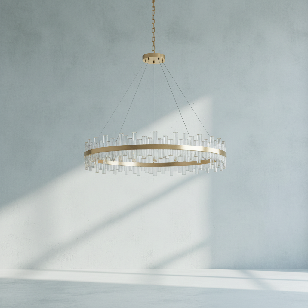 Riviko Cosmic Ring LED Chandelier - Background Shot