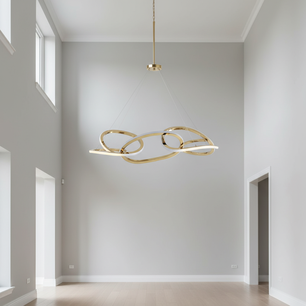 Riviko Cosmic Ring LED Chandelier - Background Shot