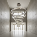 Riviko Radiant Cascade Multi-Ring Chandelier - Background Shot