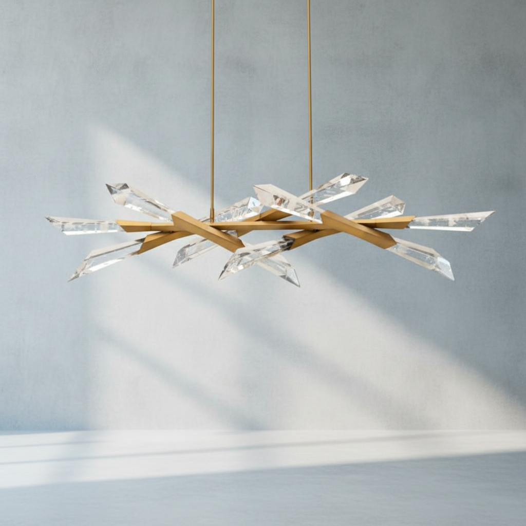 Riviko Aura Grandeur Linear Chandelier - Background Shot