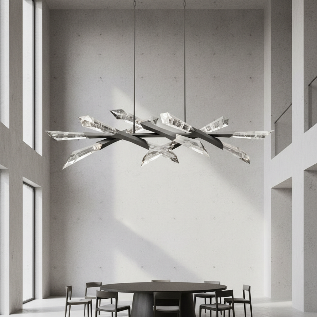 Riviko Aura Grandeur Linear Chandelier - Background Shot
