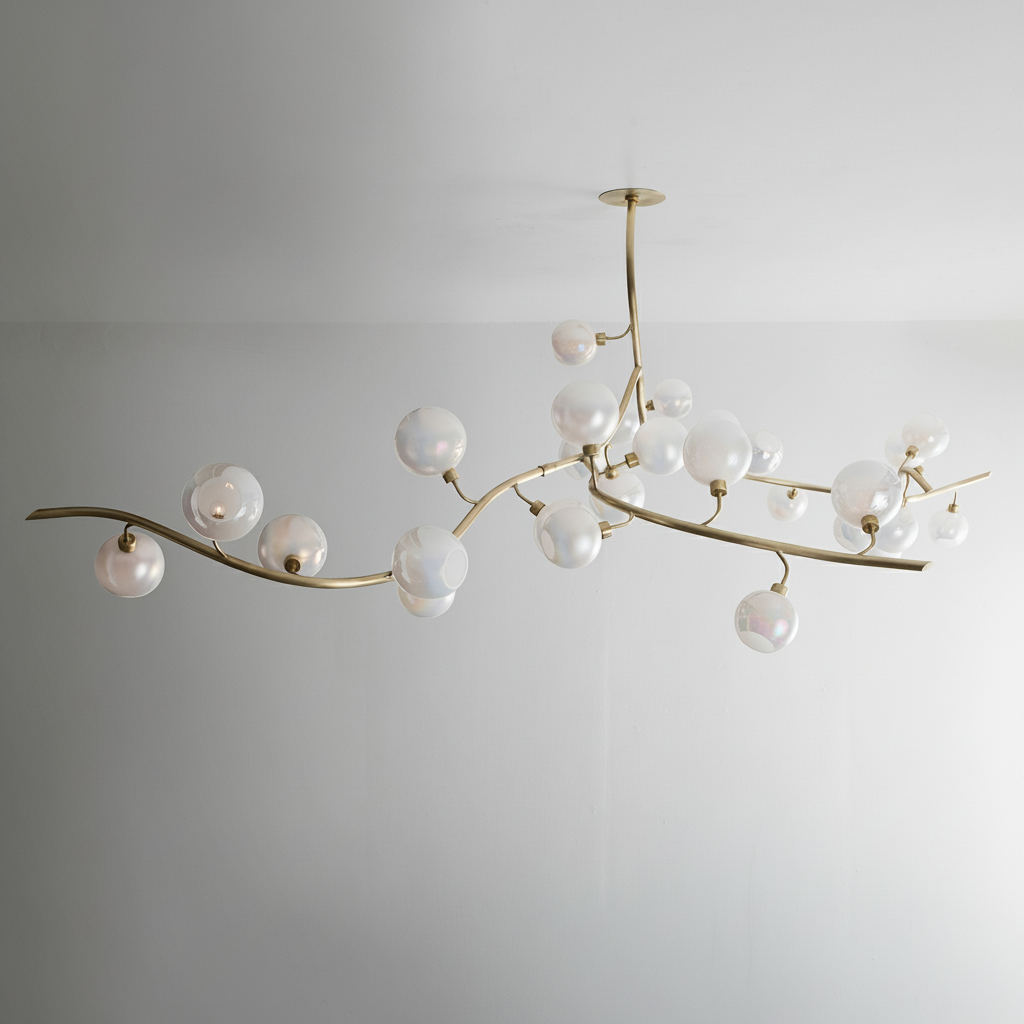 Riviko Aura Branch Glass Globe Chandelier - Background Shot