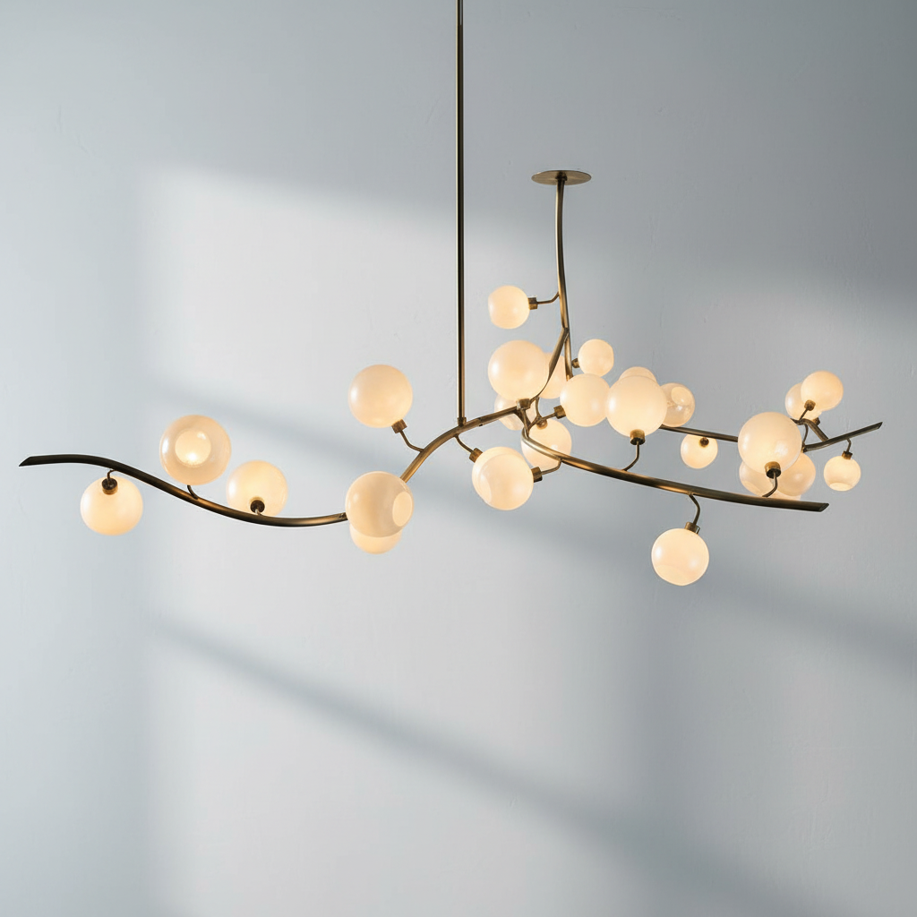 Riviko Aura Branch Glass Globe Chandelier - Background Shot