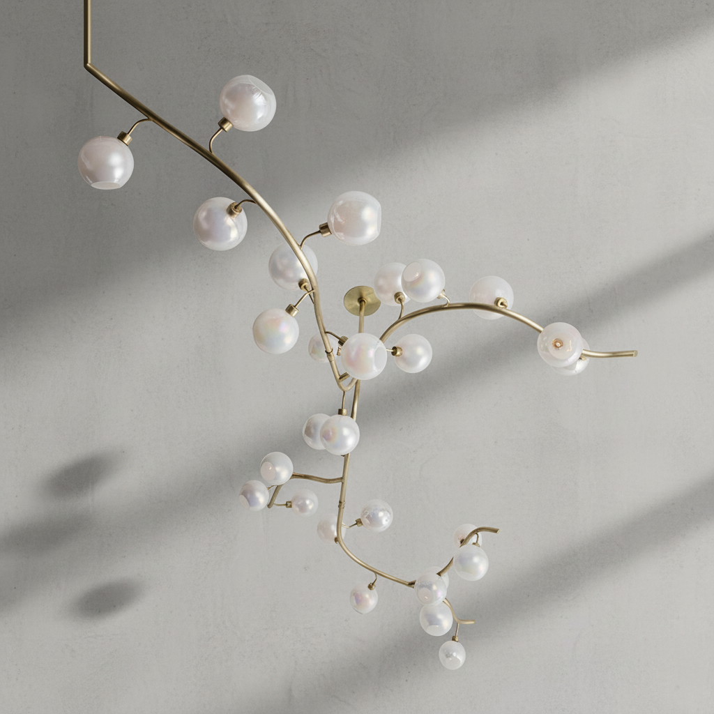 Riviko Aura Branch Glass Globe Chandelier - Background Shot
