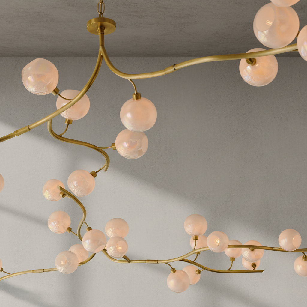 Riviko Aura Branch Glass Globe Chandelier - Background Shot