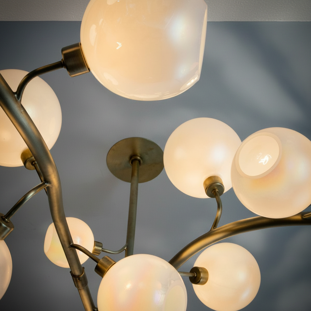 Riviko Aura Branch Glass Globe Chandelier - Background Shot