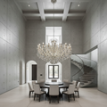 Riviko Regal Radiance Multi-Layered Candle Chandelier - Background Shot