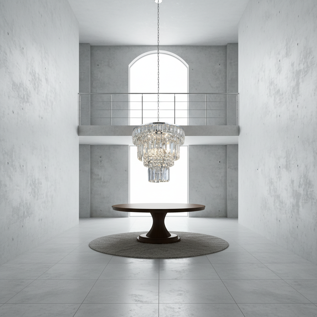 Riviko Majestic Radiance Round Extra Large Chandelier - Background Shot