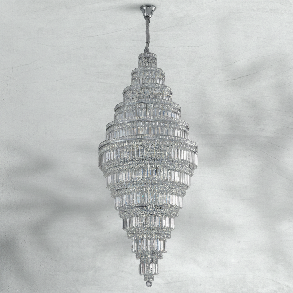 Riviko Majestic Radiance Round Extra Large Chandelier - Background Shot