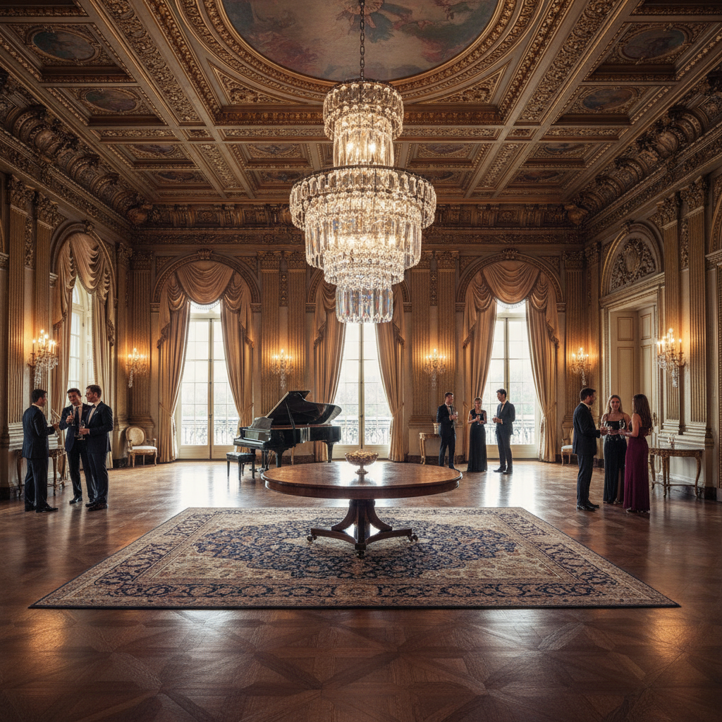 Riviko Majestic Radiance Round Extra Large Chandelier - American ballroom or formal entertaining space