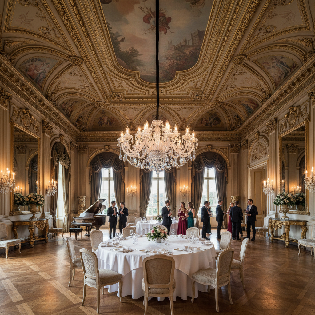 Riviko Opulent Radiance Crystal Chandelier - American ballroom or formal entertaining space