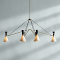 Riviko Aura Grandeur 6-Light Linear Chandelier - Background Shot
