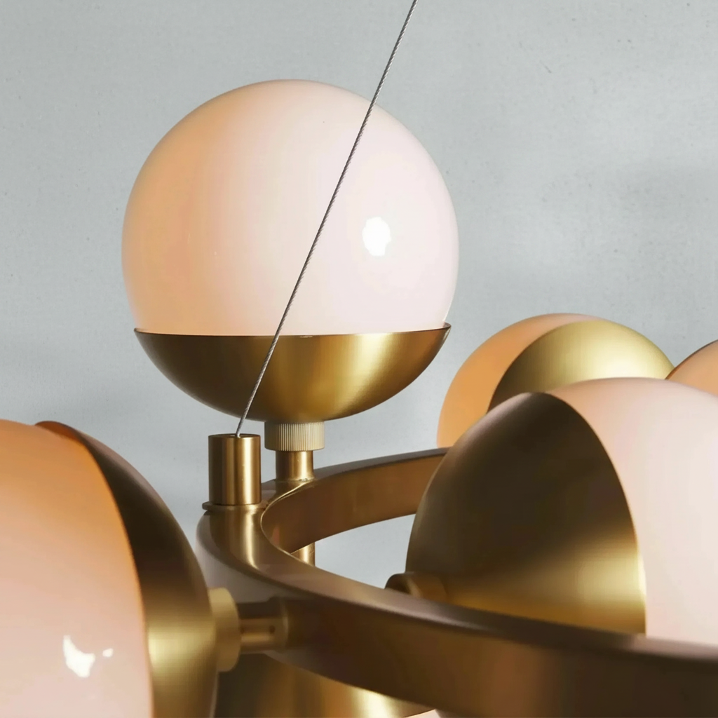 Riviko Stellar Bloom Globe Chandelier - Background Shot