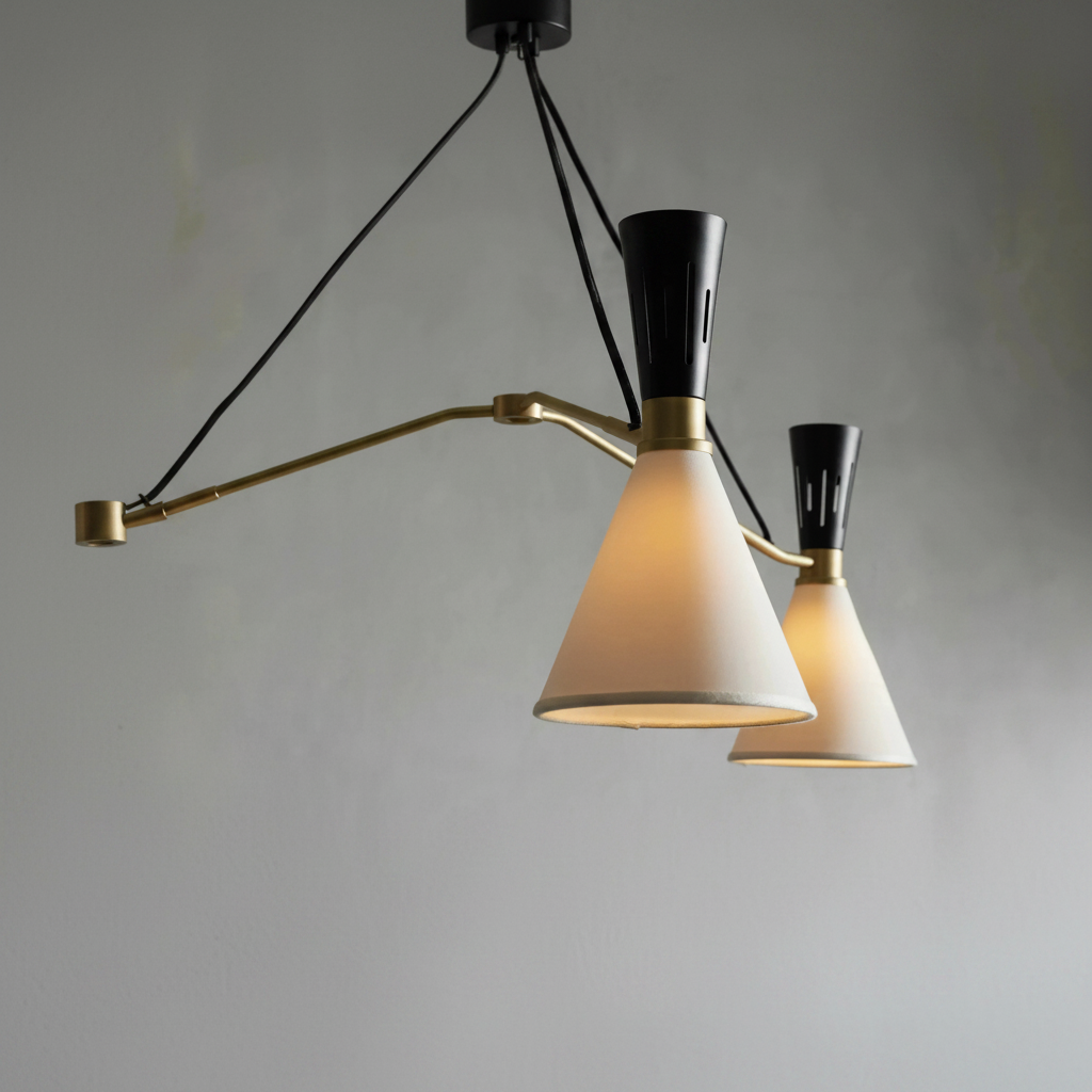 Riviko Rue de Lumière 3-Light Round Chandelier - Background Shot