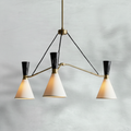 Riviko Rue de Lumière 3-Light Round Chandelier - Background Shot