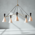 Riviko Aura Grandeur 5-Light Round Chandelier - Background Shot