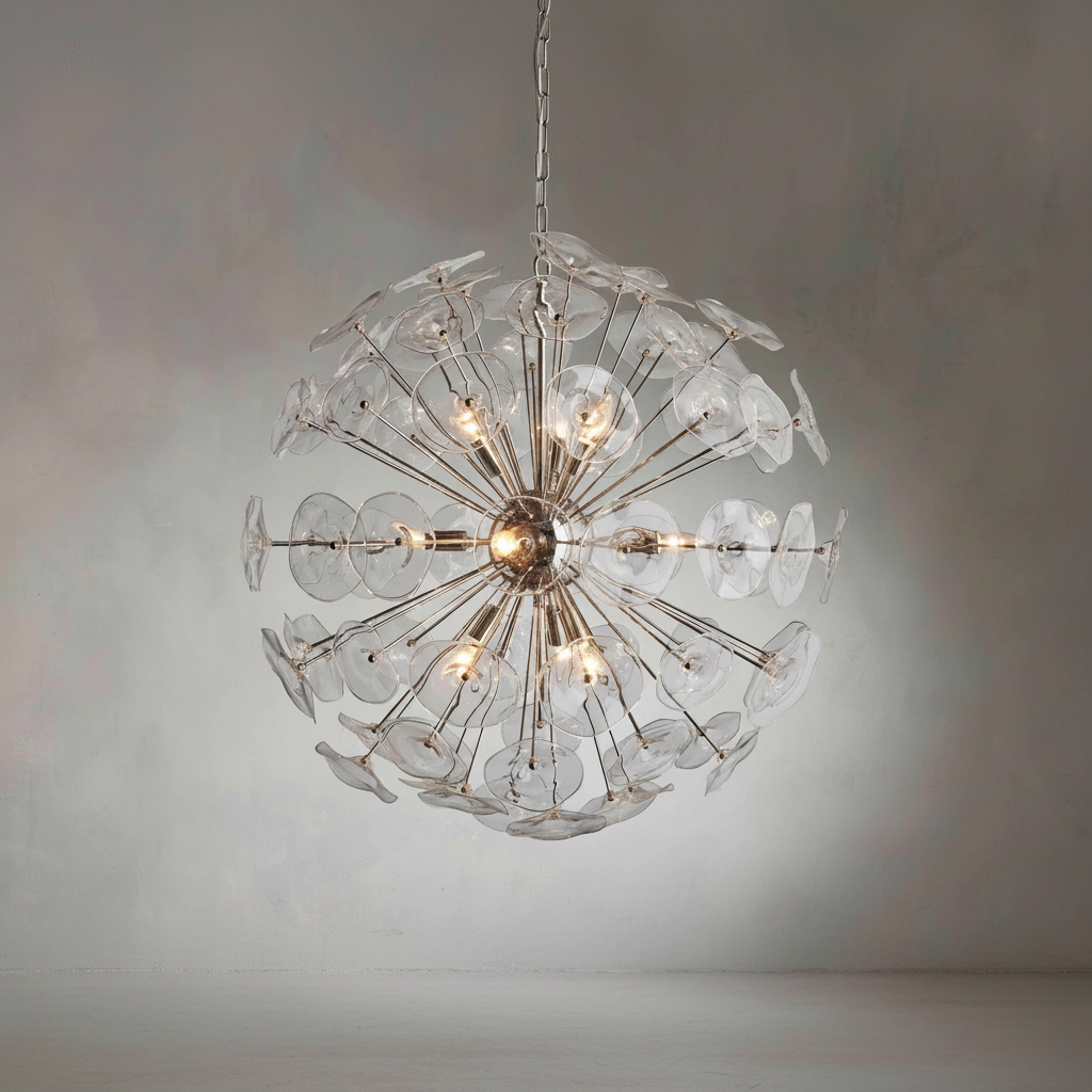 Riviko Bloom Radiance Round Chandelier - Background Shot