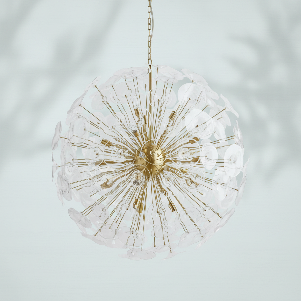 Riviko Bloom Radiance Round Chandelier - Background Shot