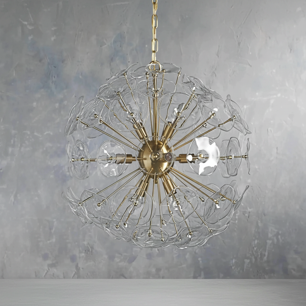 Riviko Bloom Radiance Round Chandelier - Background Shot