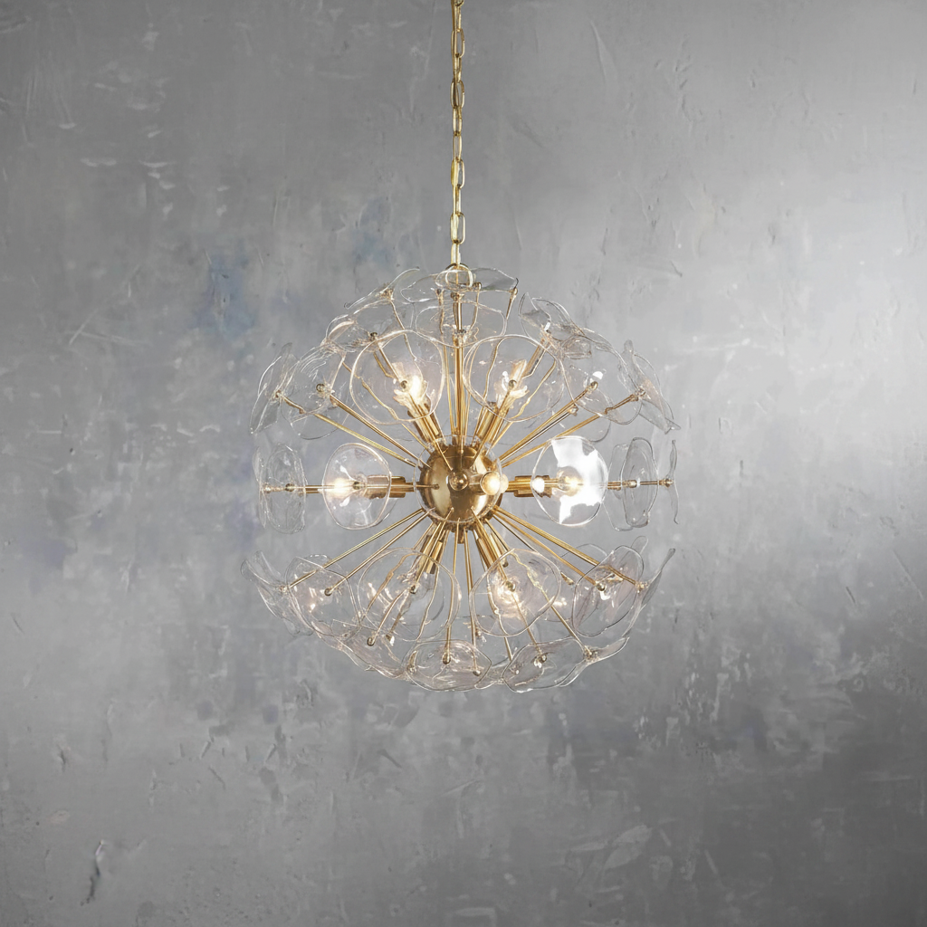 Riviko Bloom Radiance Round Chandelier - Background Shot