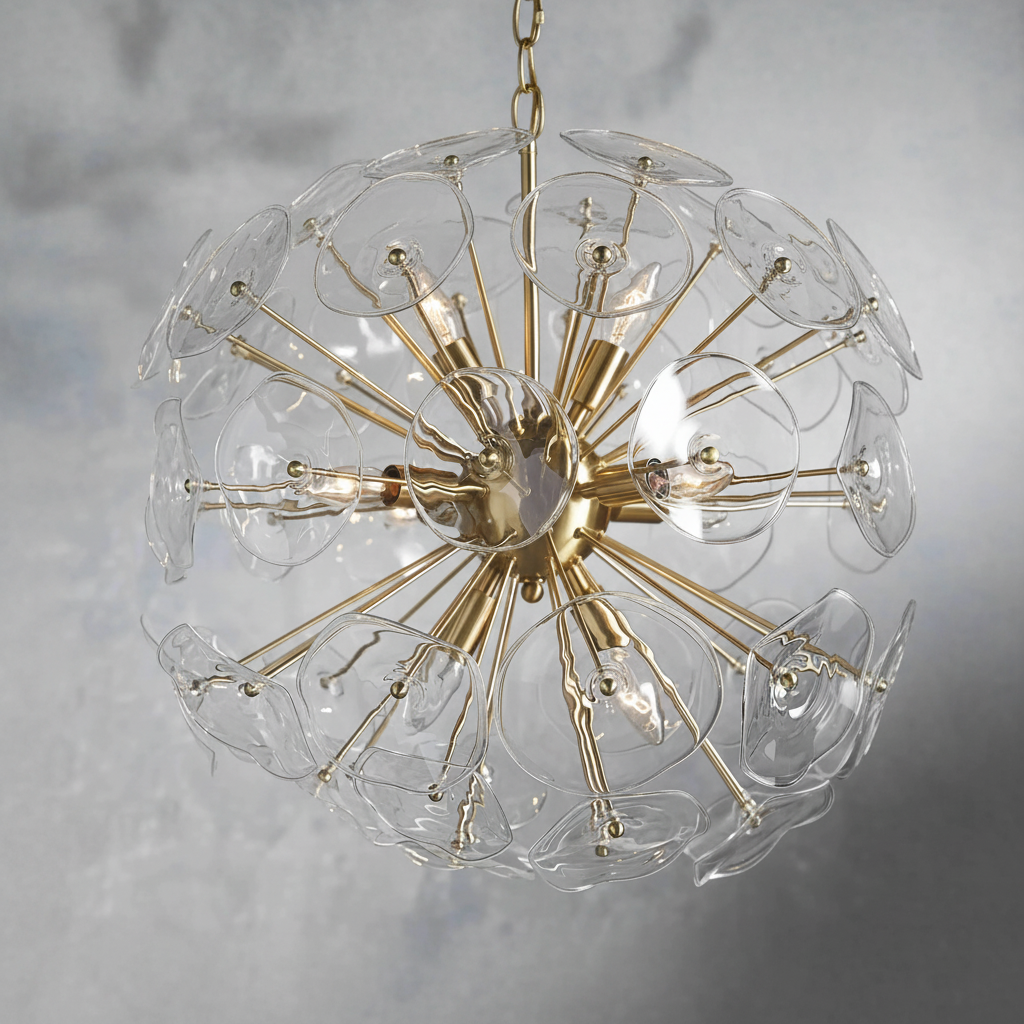 Riviko Bloom Radiance Round Chandelier - Background Shot