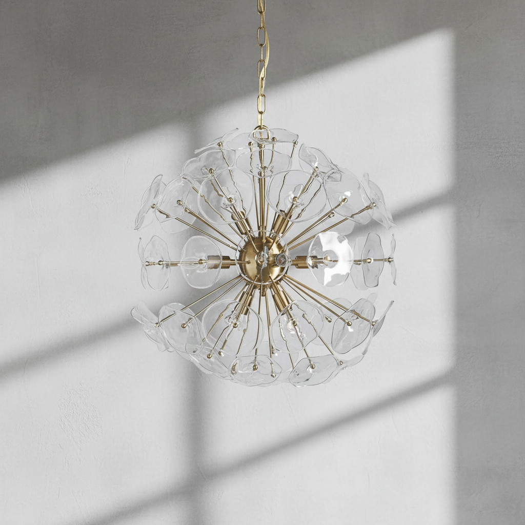 Riviko Bloom Radiance Round Chandelier - Background Shot
