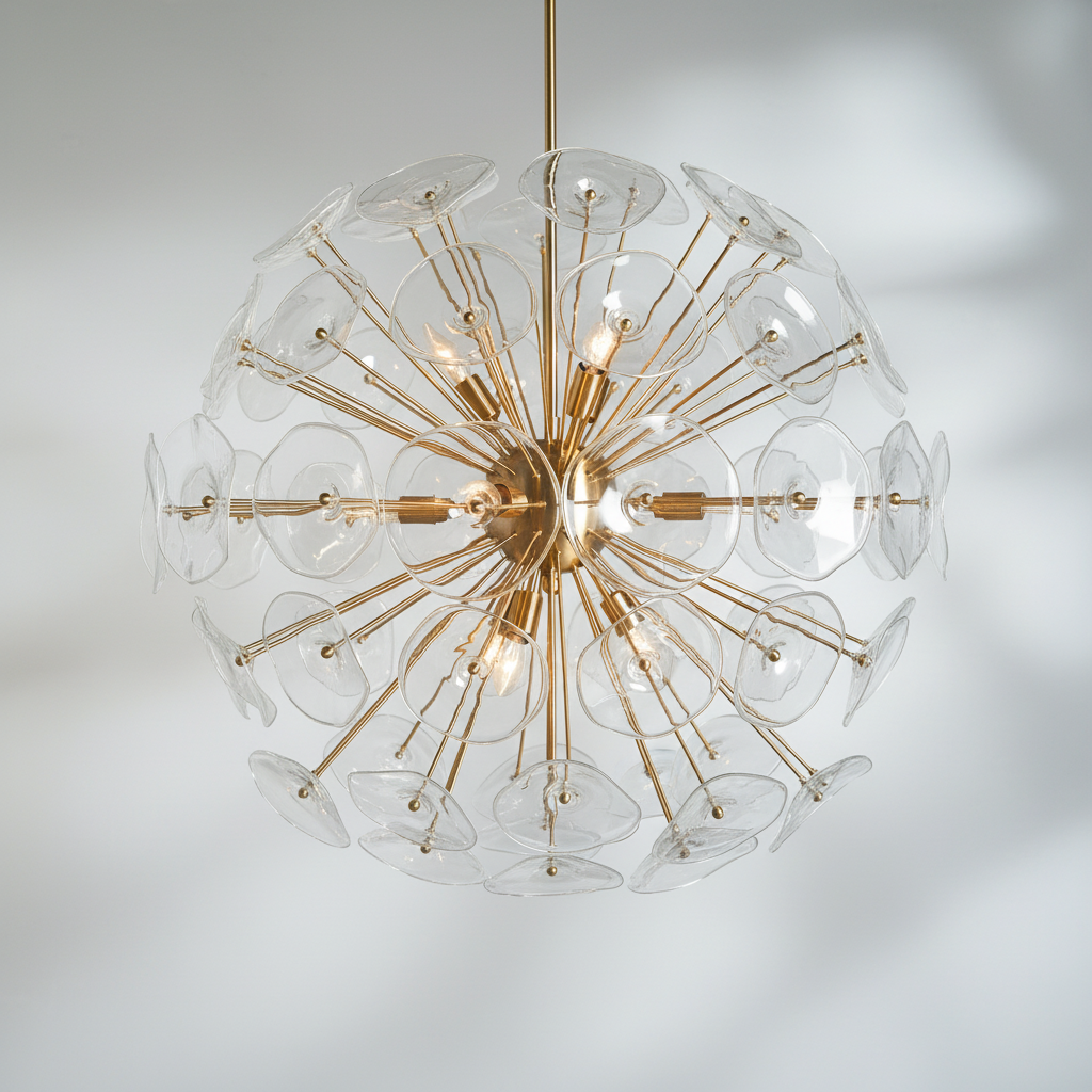 Riviko Bloom Radiance Round Chandelier - Background Shot