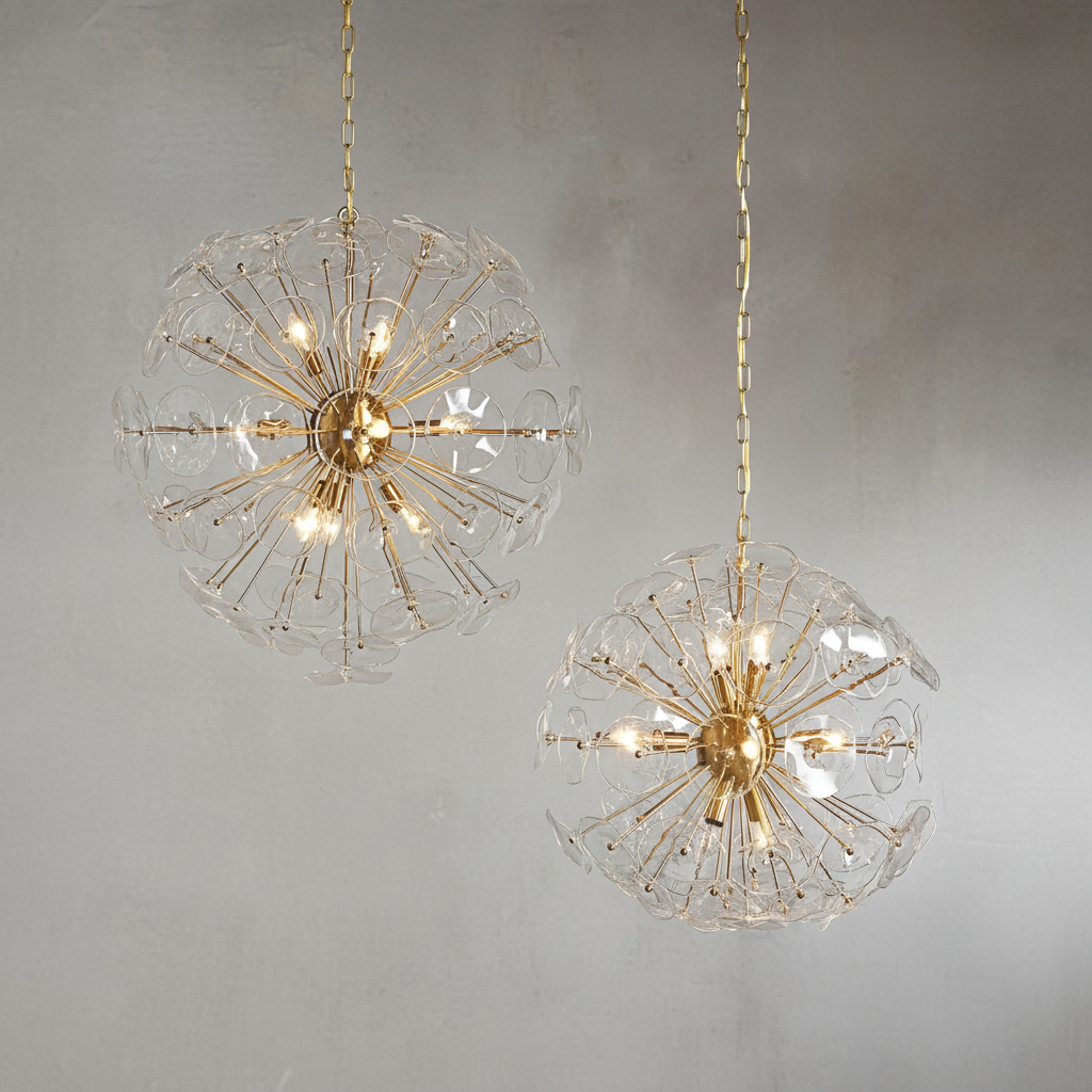 Riviko Bloom Radiance Round Chandelier - Background Shot