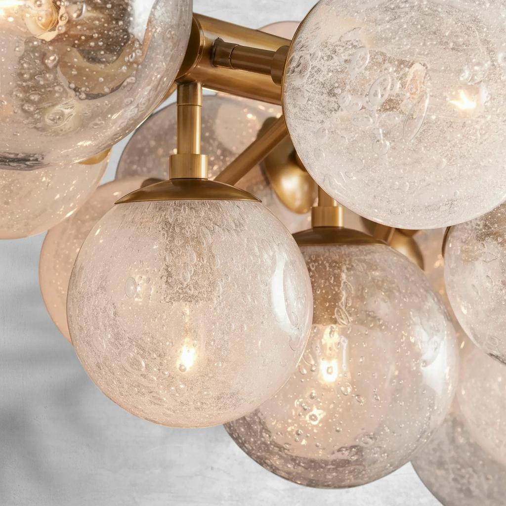 Riviko Radiant Orb Linear Chandelier - Background Shot