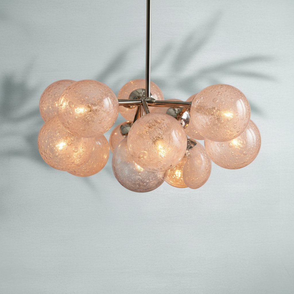 Riviko Radiant Orb Linear Chandelier - Background Shot