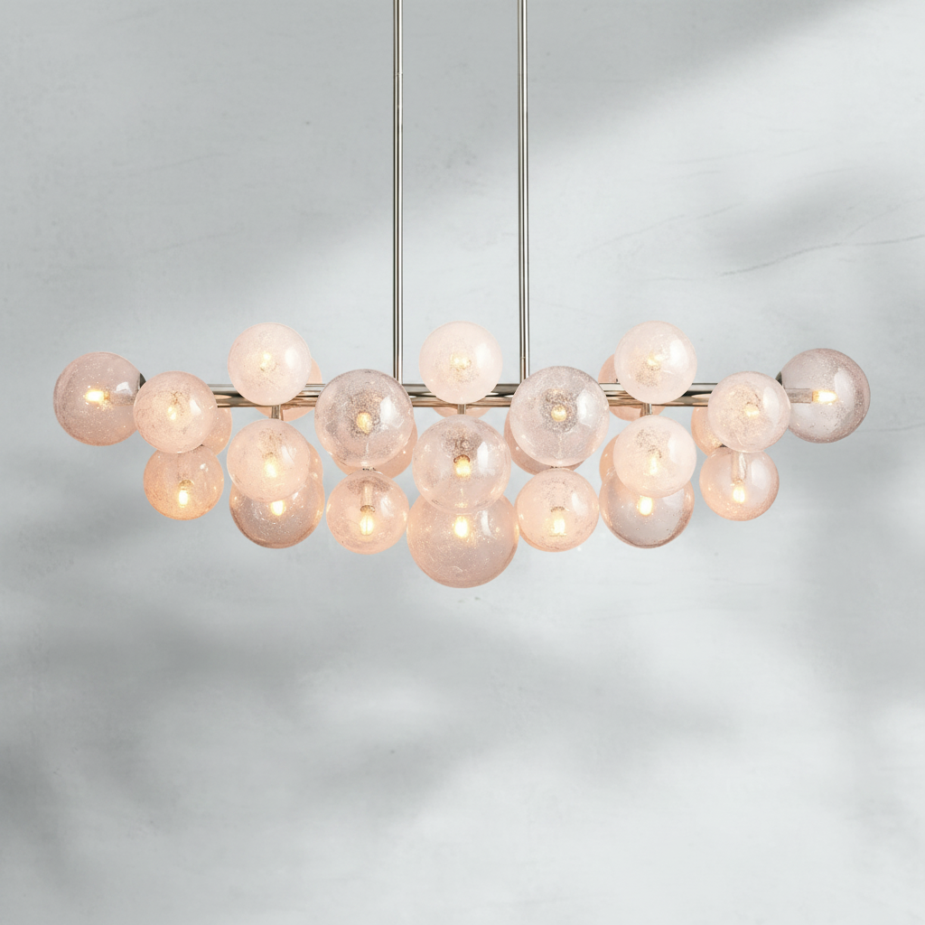 Riviko Radiant Orb Linear Chandelier - Background Shot