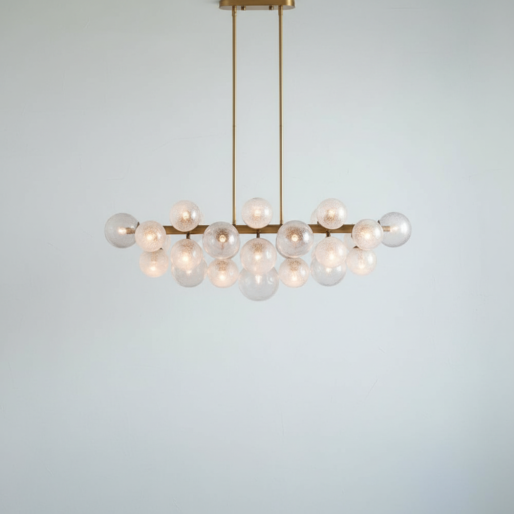 Riviko Radiant Orb Linear Chandelier - Background Shot