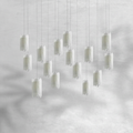 Riviko Starlight Selenite Rectangular Chandelier - Background Shot