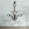Riviko Regal Grandeur 12-Light Chandelier - Background Shot