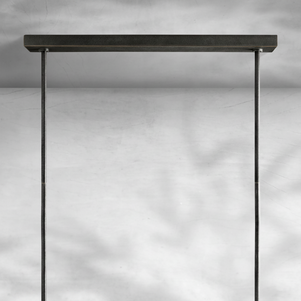Riviko Geometric Horizon Linear Chandelier - Background Shot