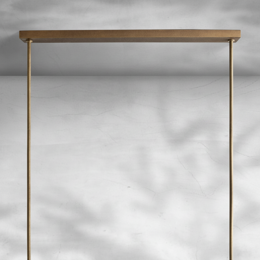 Riviko Geometric Horizon Linear Chandelier - Background Shot