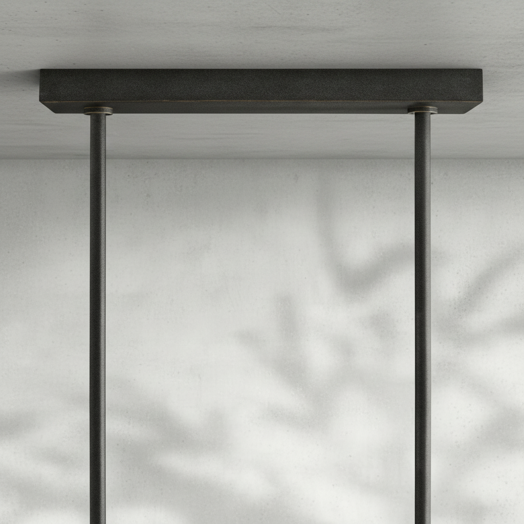 Riviko Geometric Horizon Linear Chandelier - Background Shot
