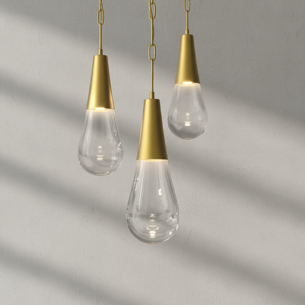 Riviko Raindrop Cascade Single Pendant - Background Shot