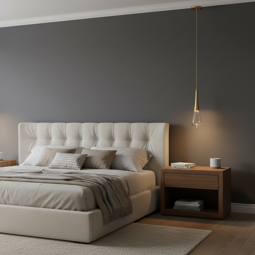 Riviko Raindrop Cascade Single Pendant - luxury American master bedroom