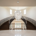 Riviko Mirella Trento Clustered Glass Pendant - dramatic American stairwell with soaring ceiling