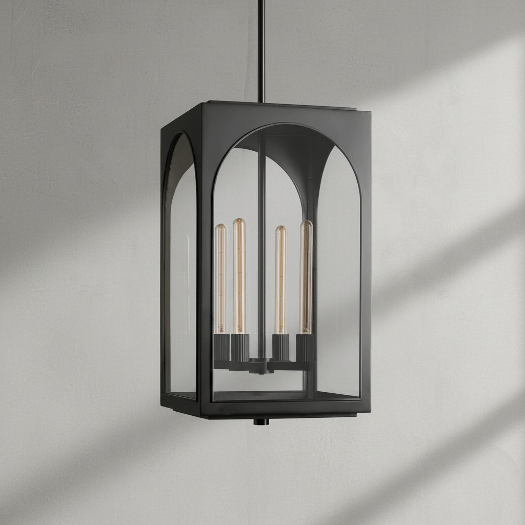 Riviko Veridian Archway Outdoor Pendant - Background Shot
