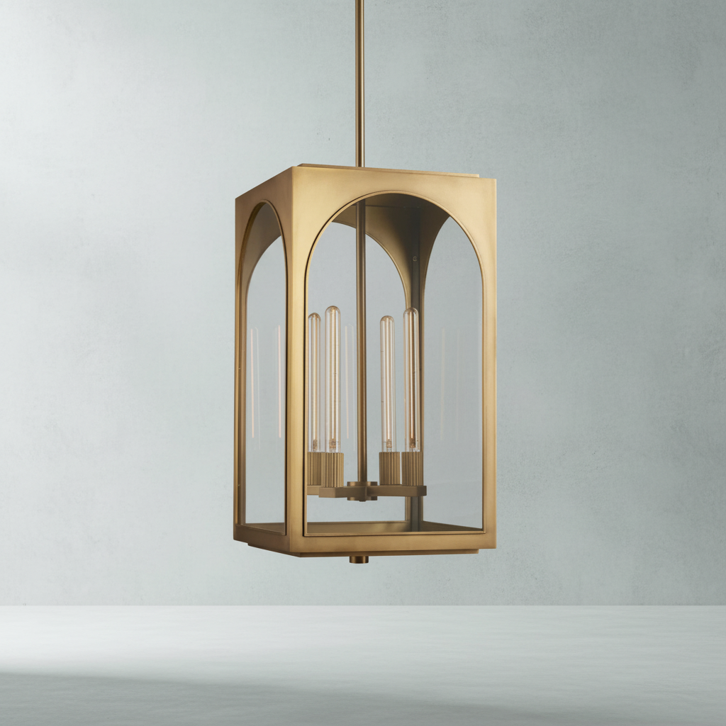 Riviko Veridian Archway Outdoor Pendant - Background Shot