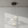 Riviko Lanterns 3 Light Round LED Pendant - Studio Shot