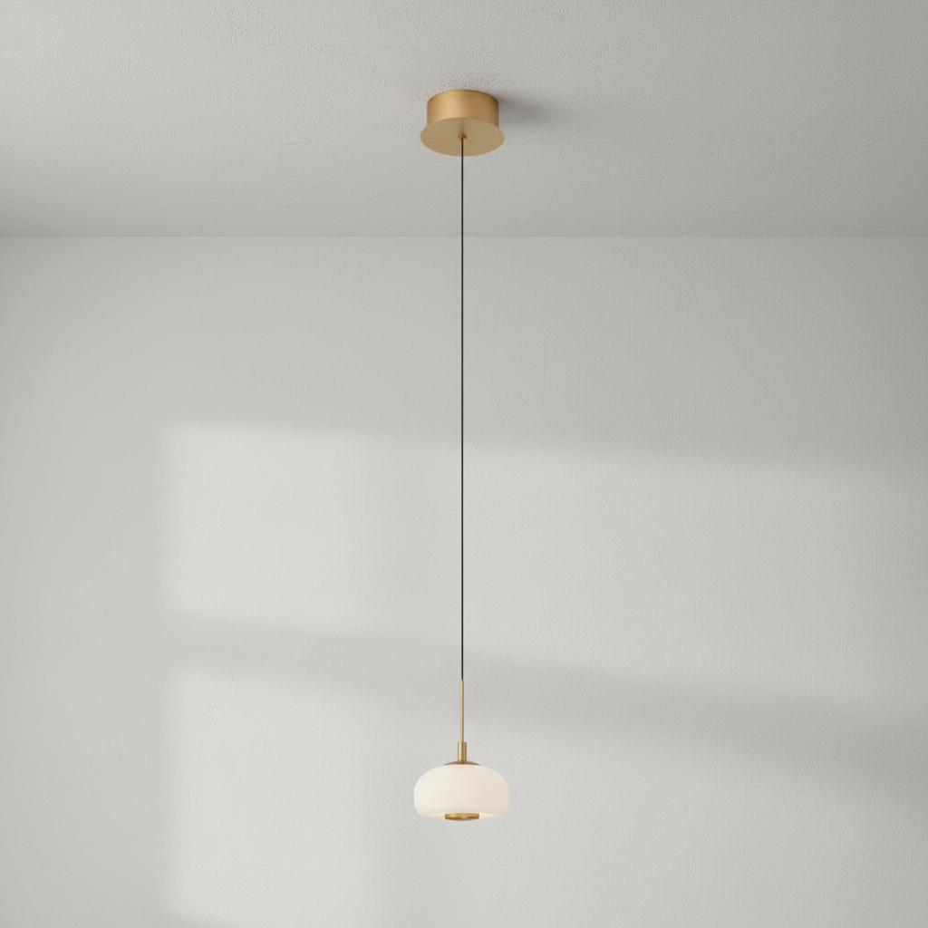 Riviko Lanterns 1 Light Round LED Pendant - Studio Shot